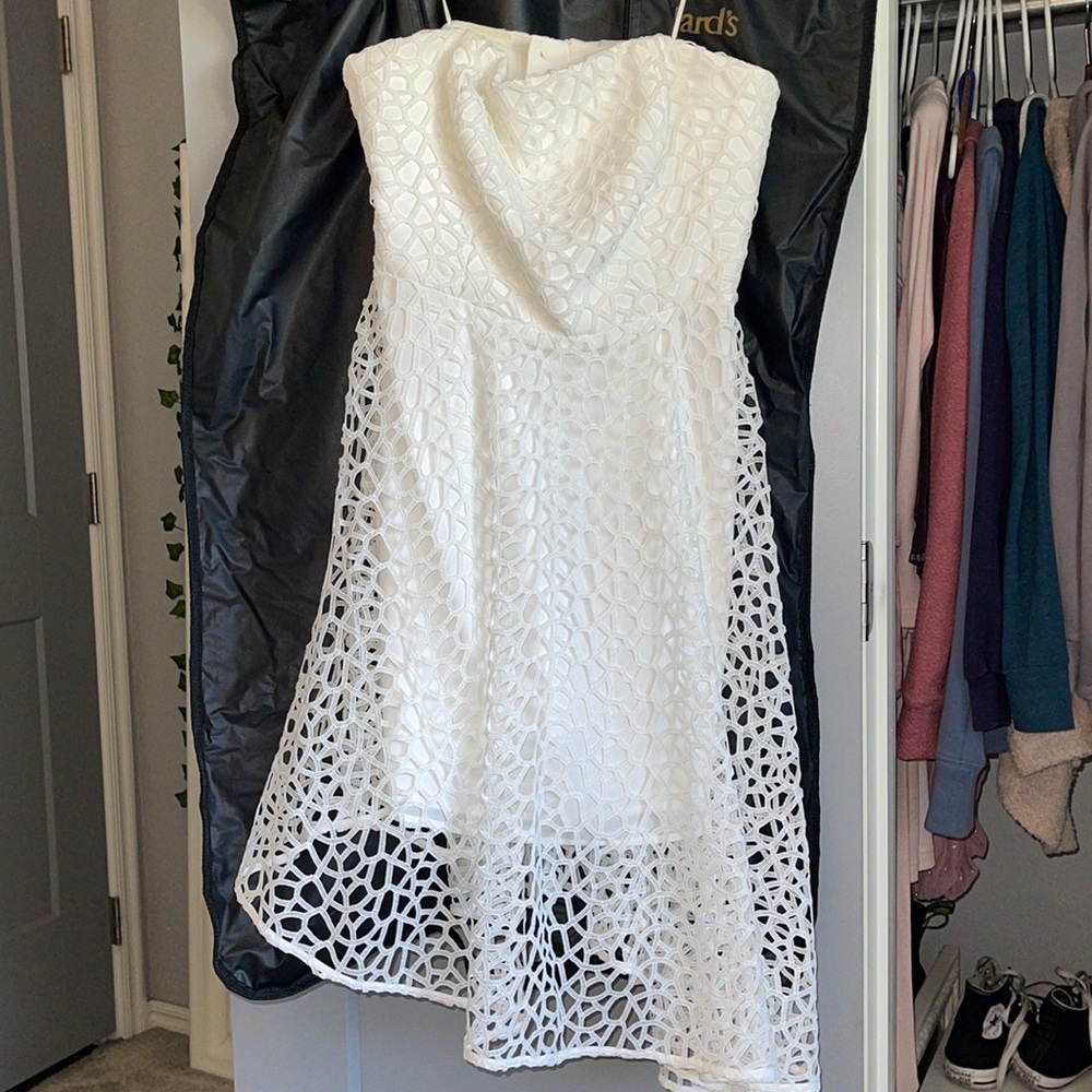 white lace dress